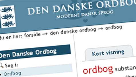 danske ordbog online.